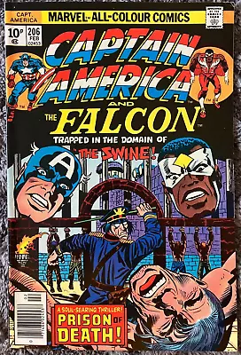 Buy Captain America & The Falcon #206 Fn+ (6.5) Marvel Comics 1977- Free Uk Postage • 7£