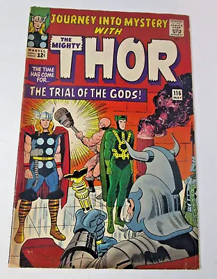 Buy Journey Into Mystery #116 1965 [VG/FN] 1st Norn Stones 3rd Medusa Thor Key • 47.43£
