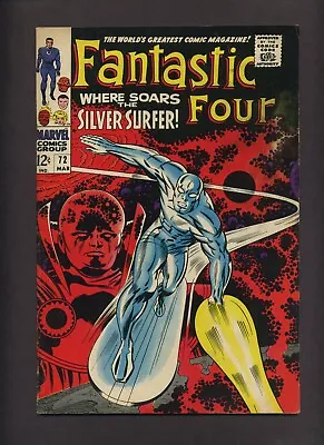 Buy Fantastic Four 72 (FN) Silver Surfer Cover And Story Jack Kirby 1968 Marvel Q517 • 118.54£