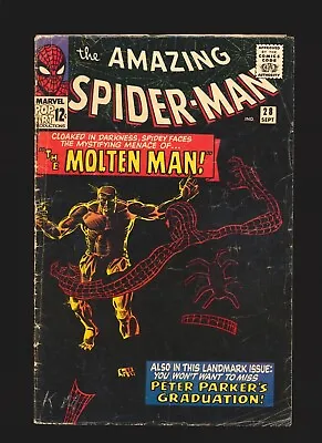 Buy Amazing Spider-Man # 28 - 1st Molten Man Good Cond. • 100.08£