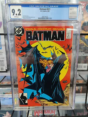 Buy Batman #423 (1988) - Cgc Grade 9.2 - 1st Printing - Todd Mcfarlane Cover! • 239.86£