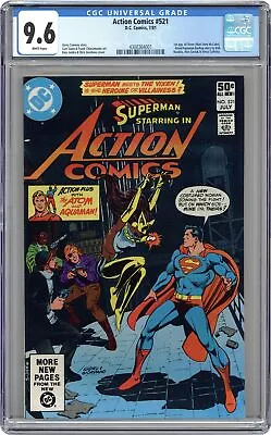 Buy Action Comics #521 CGC 9.6 1981 4308364001 1st App. Vixen • 183.89£