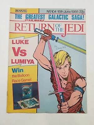 Buy Star Wars Return Of The Jedi Comic Marvel Issue 104 15th June 1985 • 6.99£