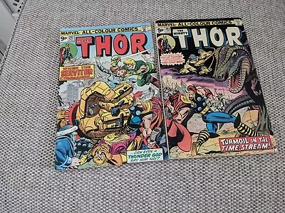 Buy Thor #s 242 243 Marvel Bronze Age Comics 1975 VG+ • 5.99£