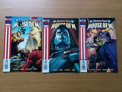 Buy Fantastic Four: House Of M (2005) Complete Set Of #1-3 Marvel • 2.50£