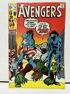 Buy Avengers #78 - 1st App Lethal Legion - 2nd App M’baku The Man-Ape - Marvel 1970 • 11.80£