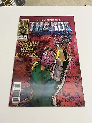 Buy Thanos # 13 (Lenticular) - 1st Cosmic Ghost Rider - Signed By Mike Zeck - NM+ • 23.90£