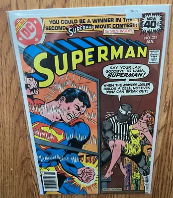 Buy Superman 331 DC Comics 8.5 Newsstand E36-91 • 11.02£