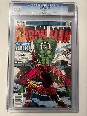 Buy Invincible Iron Man 131 Cgc 9. 6 Iron Man Vs Hulk Part I Battle Bob Layton Cover • 118.12£
