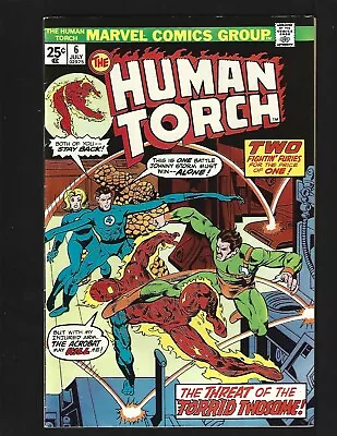 Buy Human Torch #6 (1974 Ser.) VF- Reprints 1st Acrobat Fantastic 4 Golden Age Torch • 8£