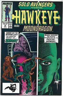 Buy Solo Avengers #16 - Starring Hawkeye, 1989, Marvel Comic • 3£