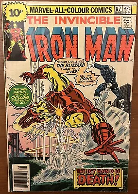 Buy Iron Man #87 - Origin Of Blizzard! (Marvel 1976) • 4.99£