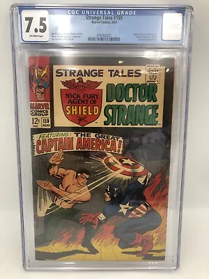 Buy Strange Tales Nick Fury Doctor Strange #159 CGC Grade 7.5 Marvel Comic Book 1967 • 316.24£