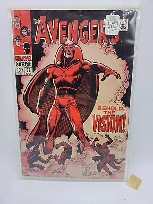 Buy The Avengers #57 1968 First Appearance Of The Vision John Buscema Cover_whole Bk • 361.93£