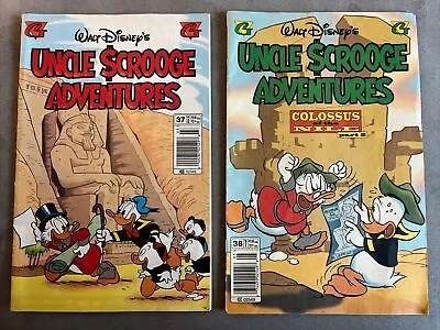 Buy Walt Disneys Uncle Scrooge Adventure Comics, Lot Of Two, # 37 And 38, Nile • 10.39£