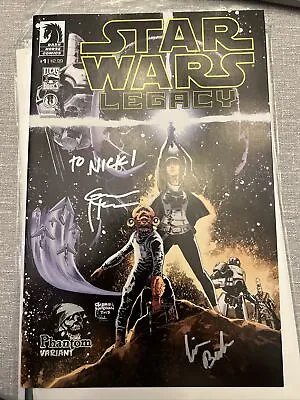 Buy COMIC BOOK BLOWOUT:Star Wars Legacy #1 Signed By 2 Creators Great Shape 10-18 • 236.61£