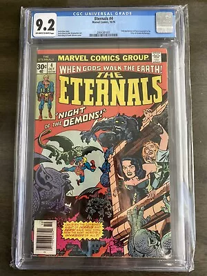 Buy Eternals 4 CGC 9.2 Jack Kirby OW-W Pages MCU 2nd Appearance Of Sersei • 51£