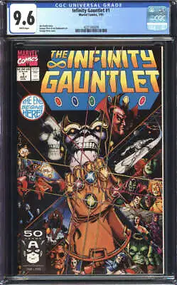 Buy Infinity Gauntlet #1 Cgc 9.6 White Pages // Marvel Comics 1991 • 79.06£