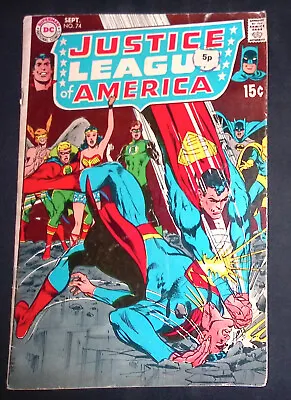 Buy Justice League Of America #74 DC Comics Death Of The First Black Canary VG/F • 24.99£