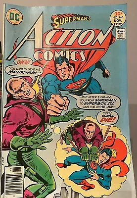 Buy Action Comics #465 Newsstand - Superman Vs Lex Luthor - 1976 - Very Fine • 5.93£