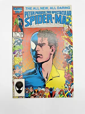 Buy Marvel Comicd Spectacular Spider-Man # 120 25th Anniversary Cover 1986 • 7.11£