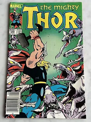 Buy Thor #346 Newsstand VF/NM 9.0 - Buy 3 For Free Shipping! (Marvel, 1984) AF • 5.20£