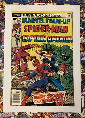 Buy Marvel Team-up #52 - Dec 1976 - Captain America Appearance! - Vfn+ (8.5) Pence! • 8.99£