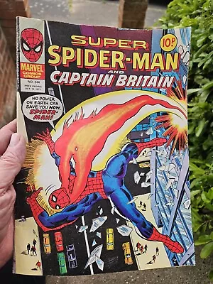 Buy Marvel Comic Super Spiderman And Captain Britain  No 244 12/10/1977 • 3.35£