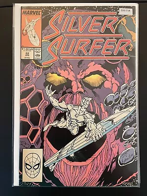 Buy Silver Surfer 22 Higher Grade Marvel Comic Book D33-158 • 5.51£