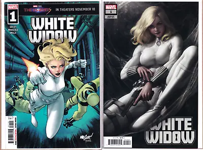 Buy WHITE WIDOW #1 Cover A & ARTGERM VARIANT MARVEL 2023 NM • 7.38£