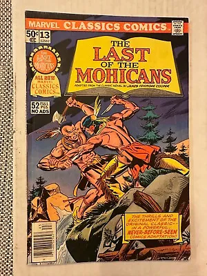 Buy Marvel Classics Comics #13 The Last Of The Mohicans Comic Book • 1.81£