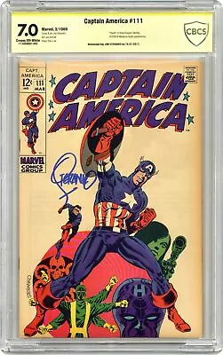 Buy Captain America #111 CBCS 7.0 SS Steranko 1969 17-3DEABD1-002 • 260.80£