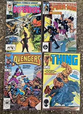Buy MARVEL 4 X Comics The Thing , Avengers , Spider-Man , Defenders 80s • 12.99£