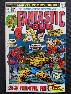 Buy Fantastic Four #129 (1972) Beautiful  --  1st Appearance Of Thundra   KEY • 31.62£