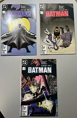 Buy Batman  #404 405 & 406 (1987)🔑Year One Part 1  2  & 3 - Lot Of 3 **HIGH-GRADE** • 48.26£