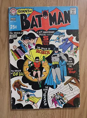 Buy Giant Batman #213 (DC, 1969) 30th Anniversary Special VG • 19.76£