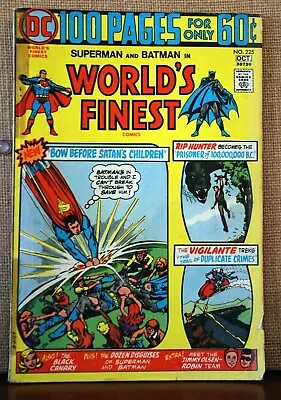 Buy Superman And Batman In World's Finest Comics #225 Oct 1974 DC Comic Book • 7.14£