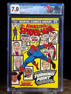 Buy AMAZING SPIDER-MAN #121 June 1973  CGC 7.0 Death Of Gwen Stacy Key Issue • 355.79£