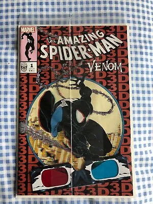 Buy SEALED Amazing Spiderman 300 Reprint In 3D. 1st Full App Venom. With 3d Glasses • 23.99£