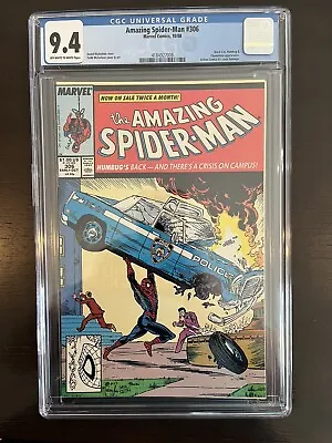 Buy Amazing Spider-Man 306 CGC 9.4 Action Comics 1 Homage Todd McFarlane • 53.74£