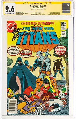 Buy New Teen Titans #2 Newsstand Signature Series: Marv Wolfman DC, 1980 CGC NM+ 9.6 • 499.99£