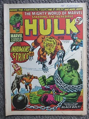 Buy Mighty World Of Marvel UK. The Hulk & Fantastic Four  #59,62& 63 • 5£