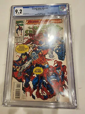Buy The Amazing Spider-Man #379, Marvel Comics 1993 CGC 9.2 David Michelinie Story • 56.29£