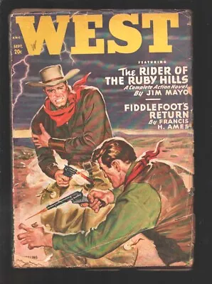 Buy West 9/1949-Thrilling- The Rider Of The Ruby Hills  By Louis L'Amour- An Ambu... • 50.19£