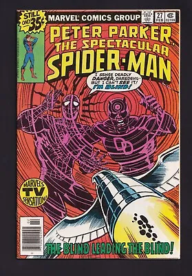 Buy Spectacular Spider-Man #27 1st Time Frank Miller Draws Daredevil Marvel 1978 • 23.79£