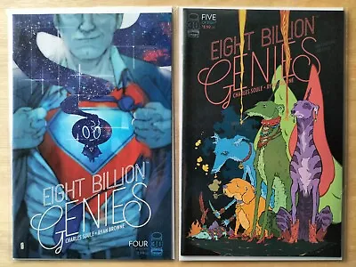 Buy EIGHT BILLION GENIES 4 5 B COVERS BAGGED & BOARDED 1ST PRINTs 2022 NM  • 9.25£
