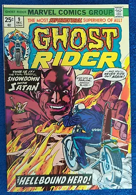 Buy Ghost Rider #9! 1974 Marvel. Ghost Rider Vs Satan!!!  9.4 Near Mint Quality!! • 43.97£