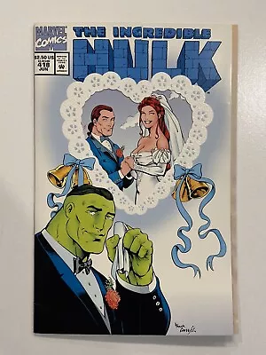Buy Incredible Hulk #418 (Marvel, 1994) 1st Talos, Wedding Invite Cover Newsstand • 11.98£