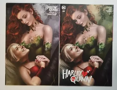 Buy Harley Quinn #35 Carla Cohen Exclusive Variant Set Limited To 900 Poison Ivy🔥🦇 • 39£