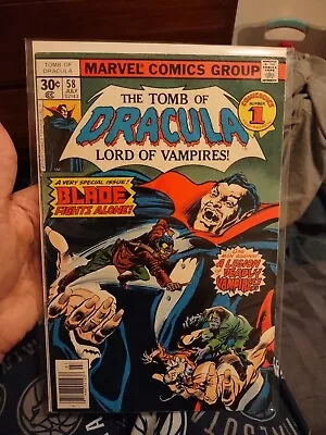 Buy Marvel Comics Tomb Of Dracula #58 1st Solo Blade Story Newsstand Bronze Age F • 23.98£